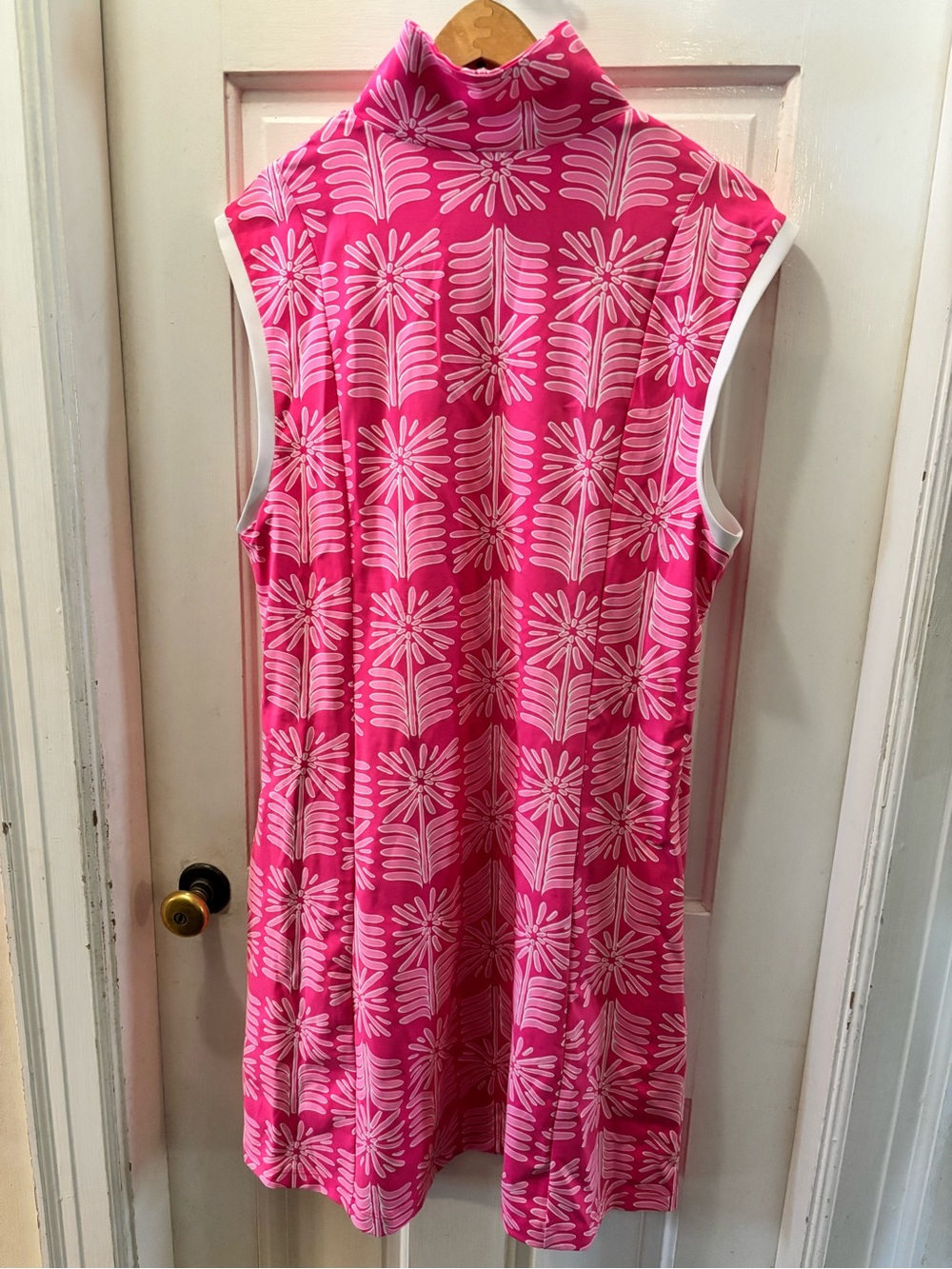 Sailor Sailor Sleeveless Pink/White Floral shift dress size XL new without tags - Picture 2 of 7